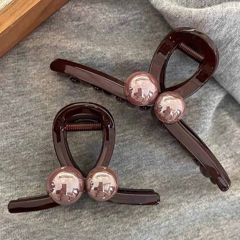 2024 Women's Luxury Pearl Hair Clip for Autumn/Winter - Large Shark Clip for Updo Hairstyles