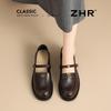 ZHR Women's Retro Buckle Loafers