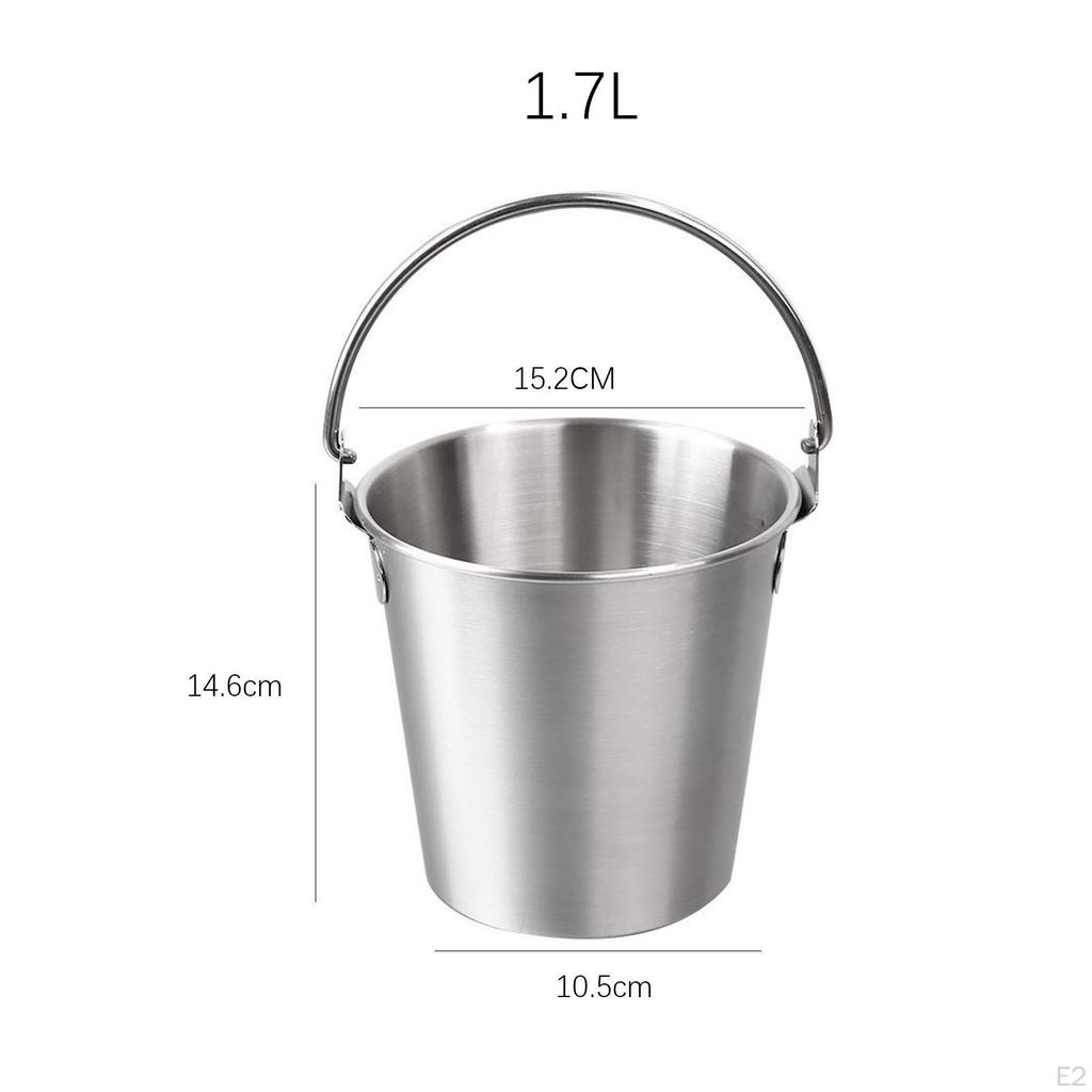 Eiskübel 1,7L Bars Bequemer Transport Esszimmerzubehör Party für Bar BBQ Lagerung
