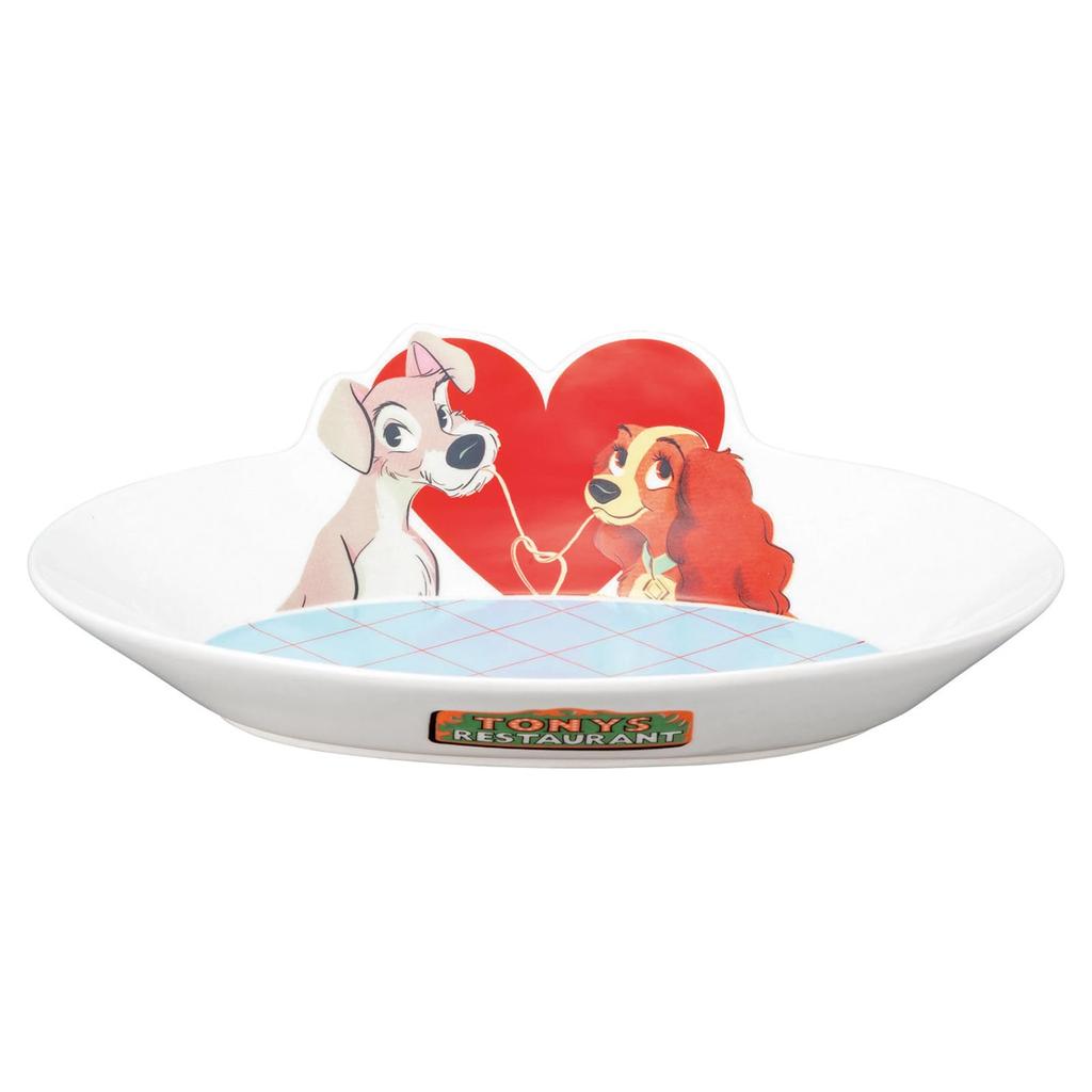 sun art Disney "Lady and the Tramp" Plate, Lady & Tramp Pasta Plate, Dish, Tableware, Accessories, SAN4053