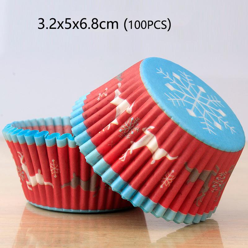 100Pcs Muffin Cupcake Paper Cups Cupcake Liner Baking Muffin Box Cup Case Party Tray Cake Decorating Tools Birthday Party Decor