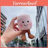 Adorable Soft And Creative Two-tone Marshmallow Plush Keychain Doll For Couples