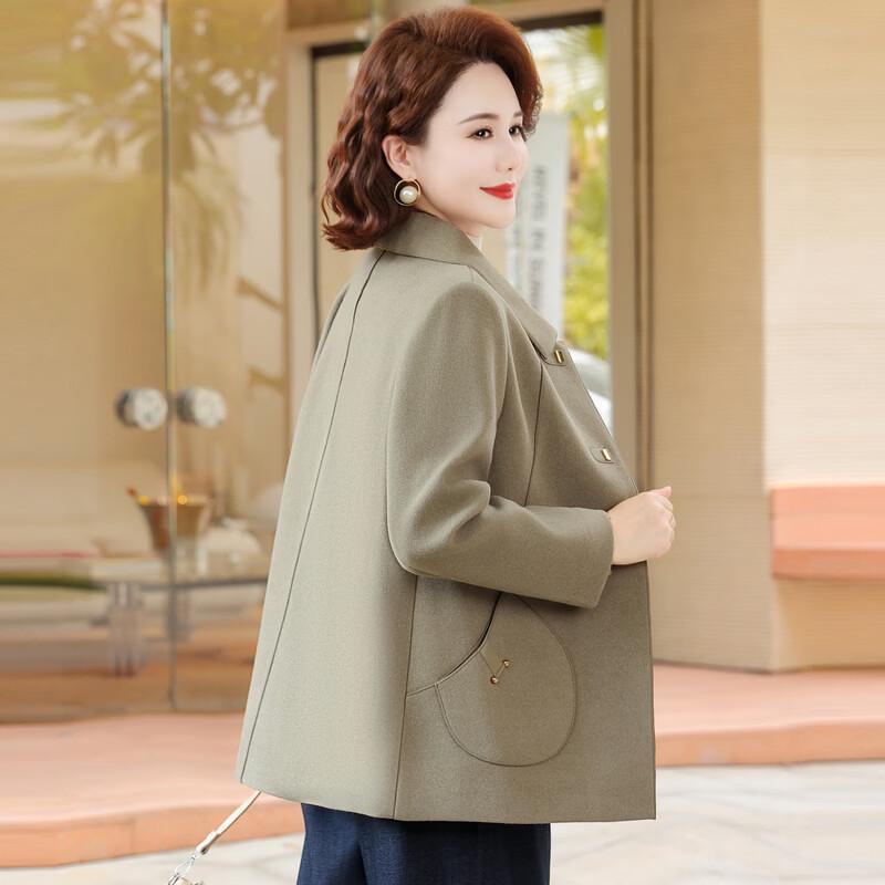 YUZHAOLIN Women's Autumn Winter Plus Size Wool Blend Coat