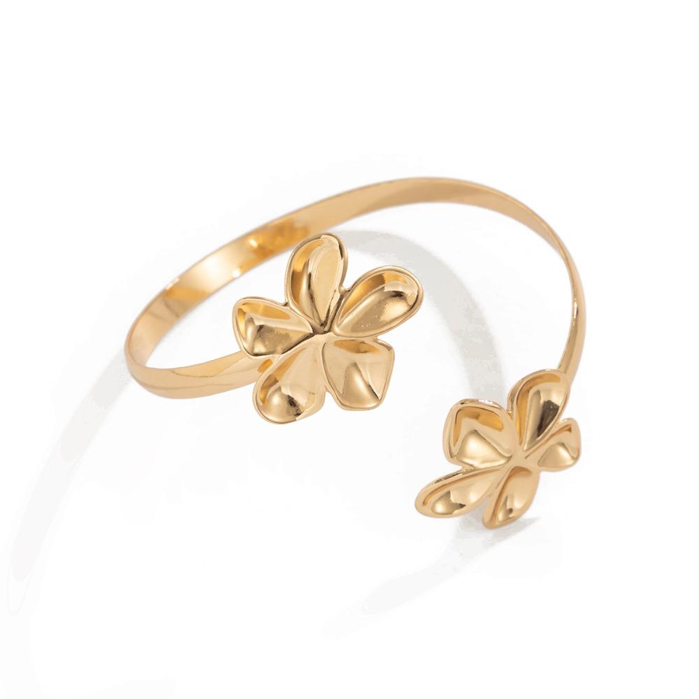 Adjustable Star Armband Arm Chain Silver Flower Upper Arm Bracelet  Arm Accessories