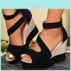 Style Peep Toe Sandals With Thick Rubber Sole For Summer Casual Wear