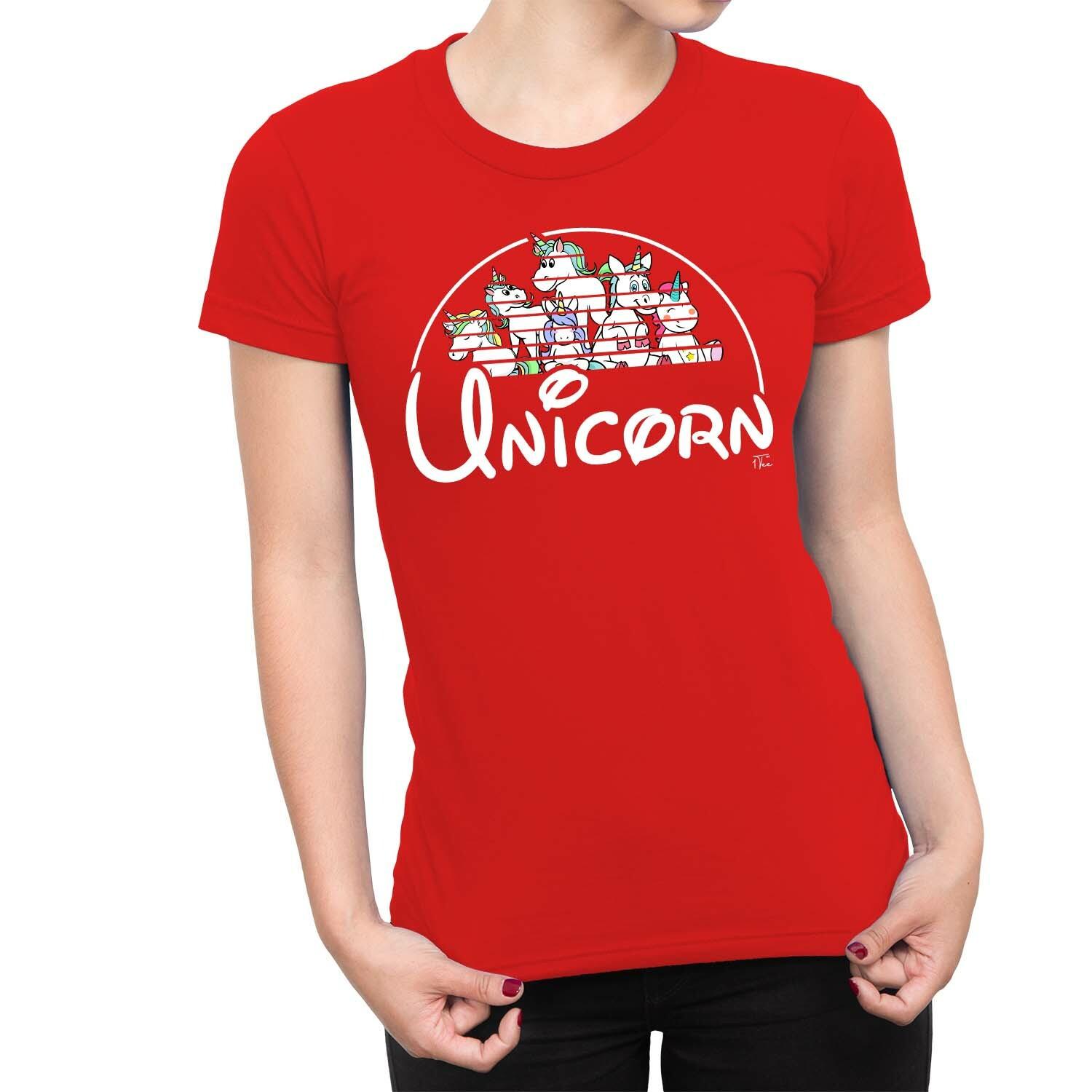 1Tee Womens Unicorn T-Shirt M
