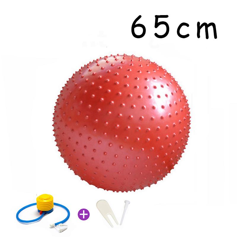 55cm/65cm/75cm/85cm Point Massasjeball Yogaball med Pump Hedgehog Fitness Baller Fitball Pilates Balansetrening Sport GYM