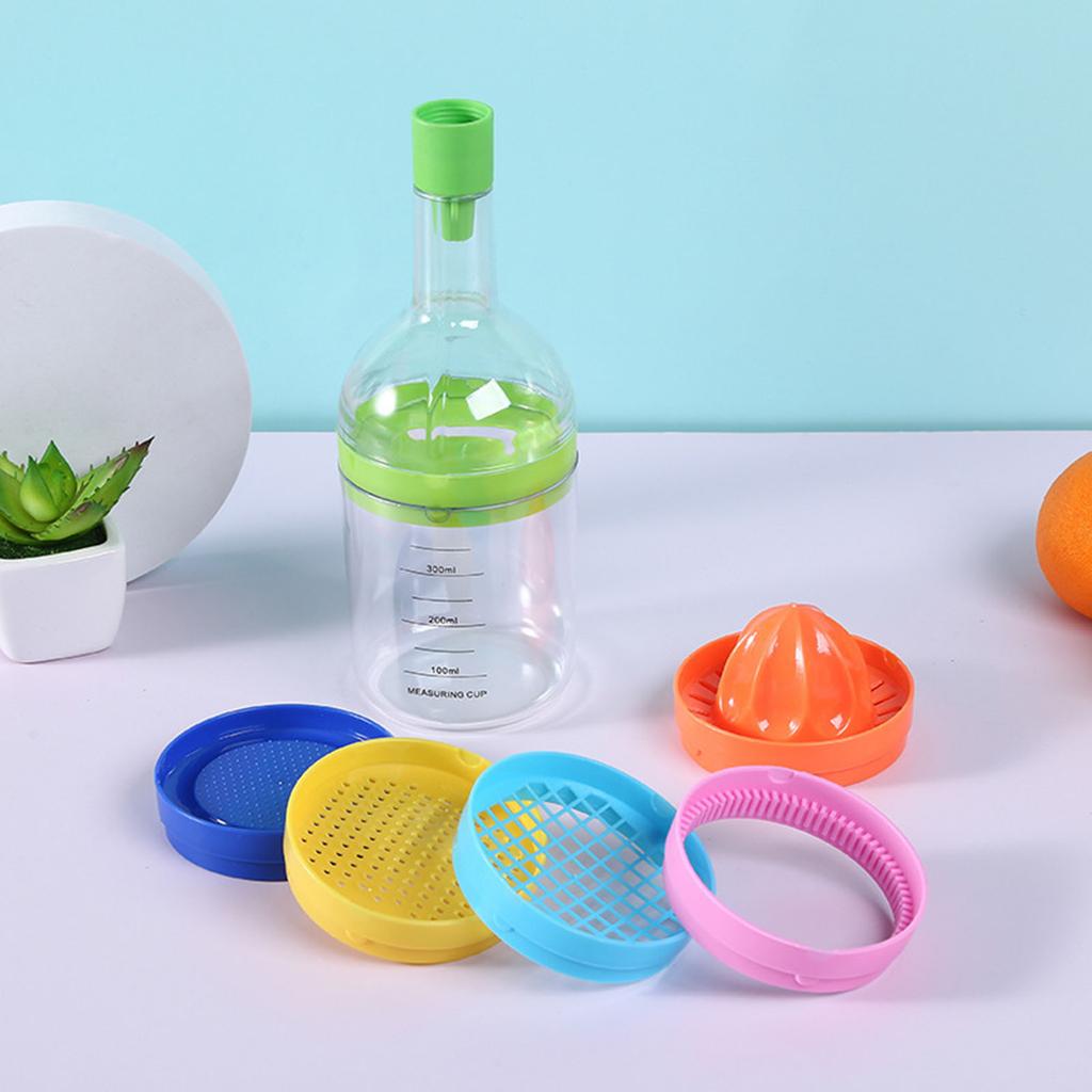 8-In-1 Kitchen Tool Bottle Funnel Lemon Squeezer Grater Eggs Masher Cheese Grater Eggs Seperator Measuring Cup Can Opener