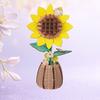 Wooden 3D Puzzle Flower DIY Handmade Potted Sunflower Lily Hydrangea Moth Orchids Bell Flower Jigsaw Decoration Floral Plants Building Crafts Kit