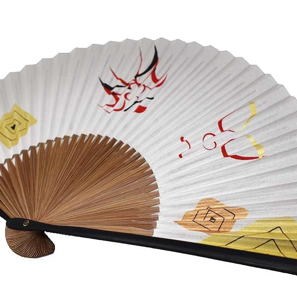 paper folding fan dyed bone shading Yamani [KYOTO YAMANI] Men's 21.5cm