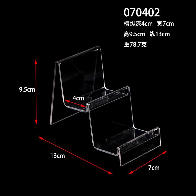 Neuer transparenter Kunststoff Arylic Sonnenbrillenhalter Brieftaschen Aufbewahrungsständer Handy Regalständer Badezimmer Organizer Mehrstufig   JU31710