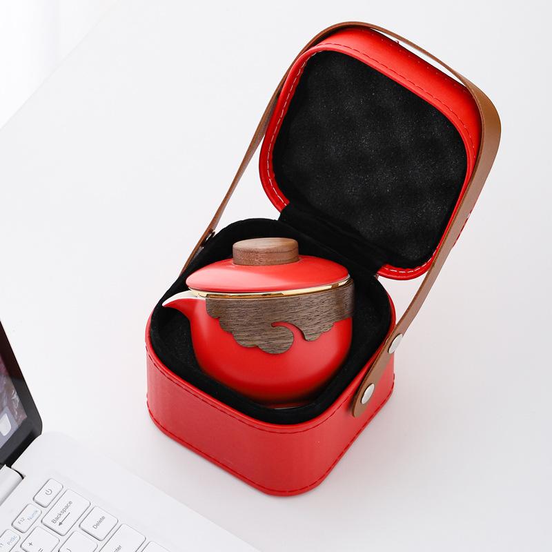 Good-looking express cup portable travel tea set, festive wedding souvenir, high-end gifts for the Chinese New Year