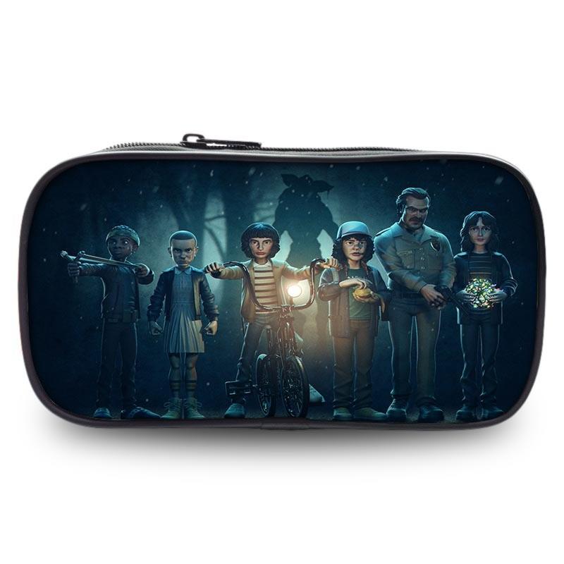 Geräumiges Federmäppchen aus Oxford-Material Stranger Things für Schüler Universelles Geschlechtsdesign