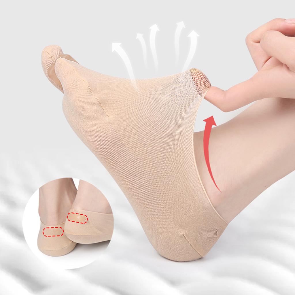Hühneraugen-Entlastungssocken Hühneraugen-Korrektur-Socken Damen Weich Elastisch Atmungsaktiv Hallux Valgus Korrektor Zehentrenner-Socken für die Arbeit