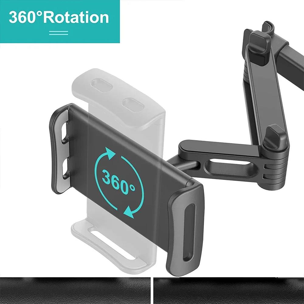 Universal Car Phone Holder Car Rear Pillow Phone Holder Tablets Car Stand Seat Rear Headrest Mounting Brackets Support 4-11 inch