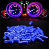 10pcs Car Interior T5 Led 1 SMD DC 12V Light Ceramic Dashboard Gauge Instrument Ceramic Car Auto Side Wedge Light Lamp 6 Colors