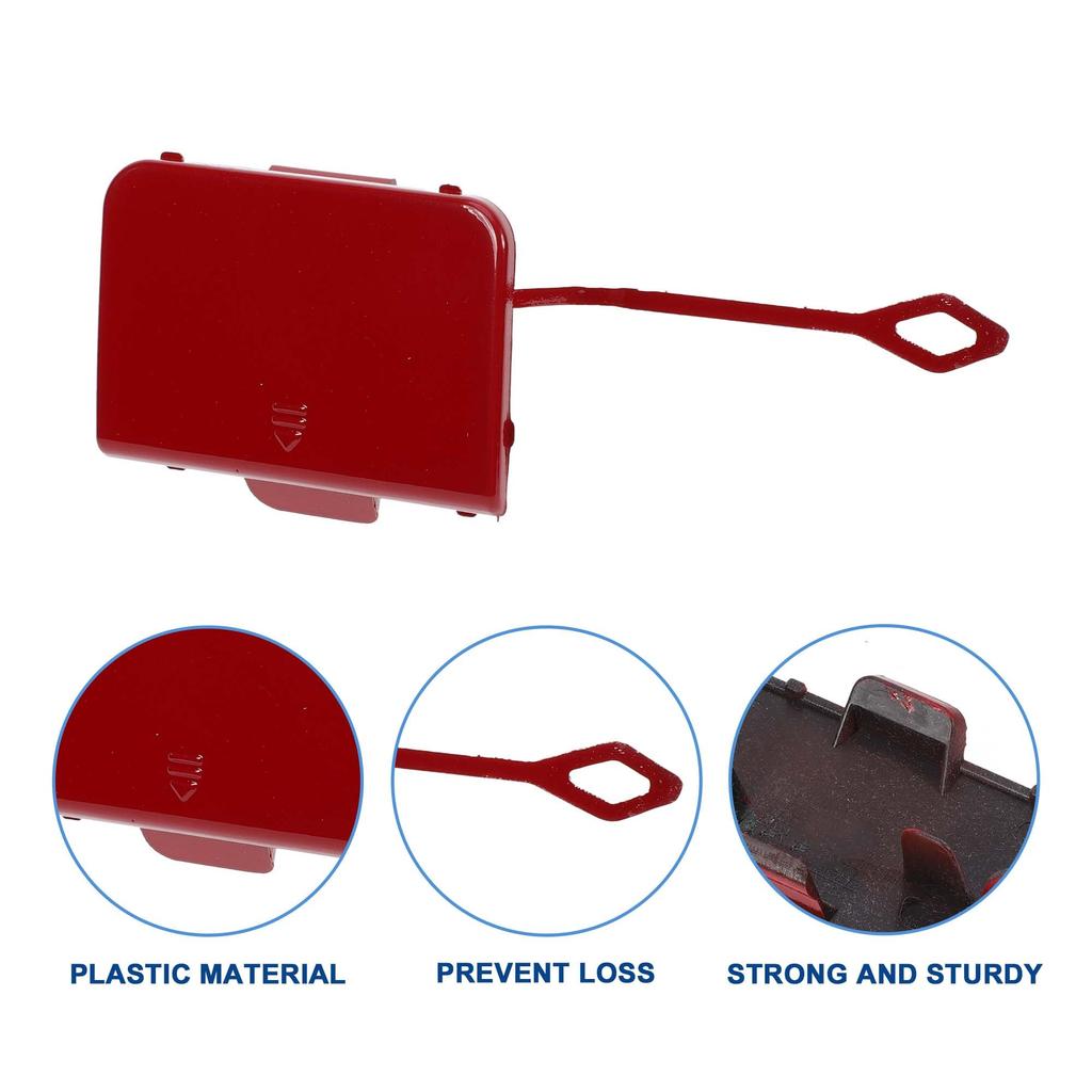 ACROPIX Bright Red Front Right Passenger Car Bumper Toe Hook Cover for W204 Sport 1 Piece Mercedes/Benz C-Class 2008-2011 (A2048850126) -