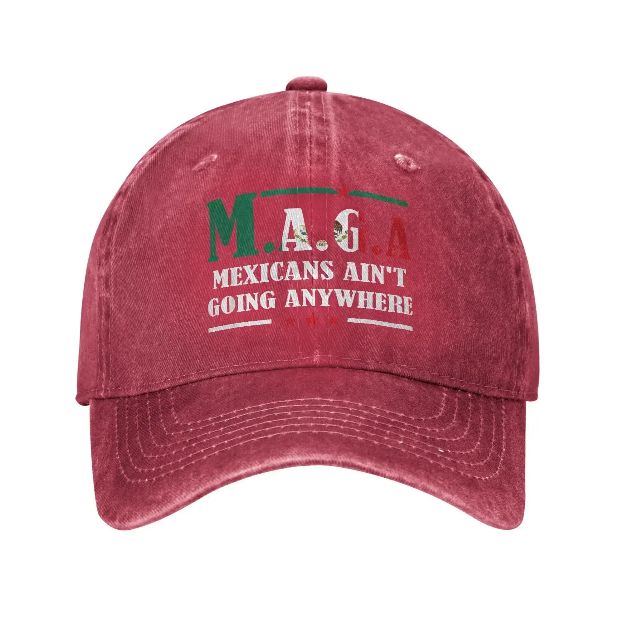 Mexicans Mexicans Aint Going Anywhere Casual Baseball Cap For FeUnisex Unisex Summer  Kpop Rock Hats Breathable Snapback Cap One Size
