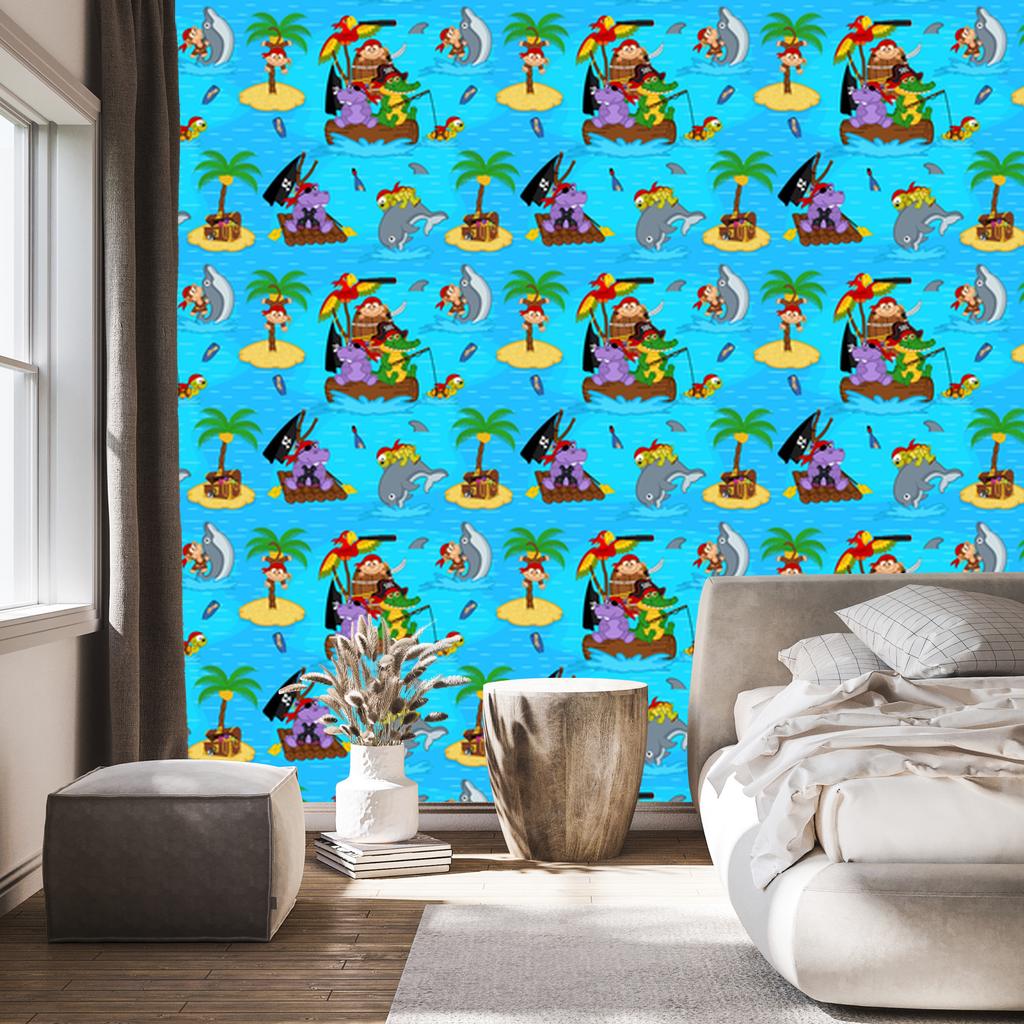 Pirates wallpaper for living room and bedroom 50x1000