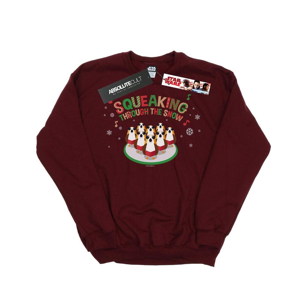 Star Wars Boys The Last Jedi Porgs Squeaking Through The Snow Sweatshirt