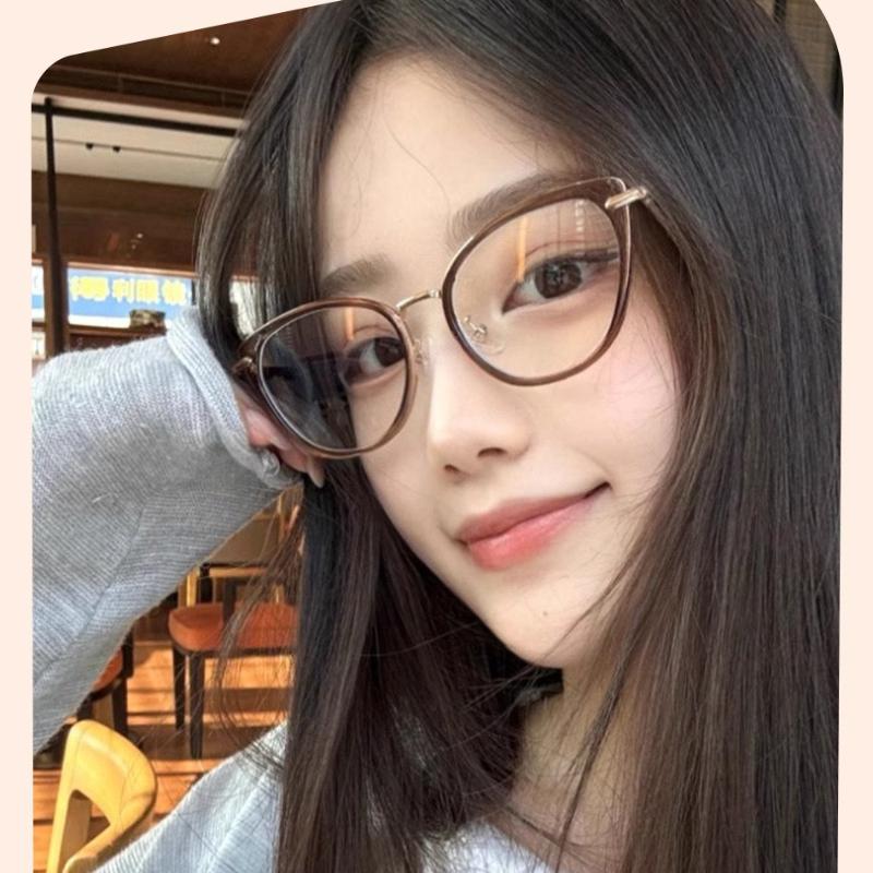 3PCS Retro Cat Eye Myopia Glasses for Women Men Outdoor UV Protection Sunglasses Anti-blue Light Sight Eyeglasses