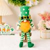 Festive Patricks Saint Day Decor With Unique Faceless Doll And Hanging Legs