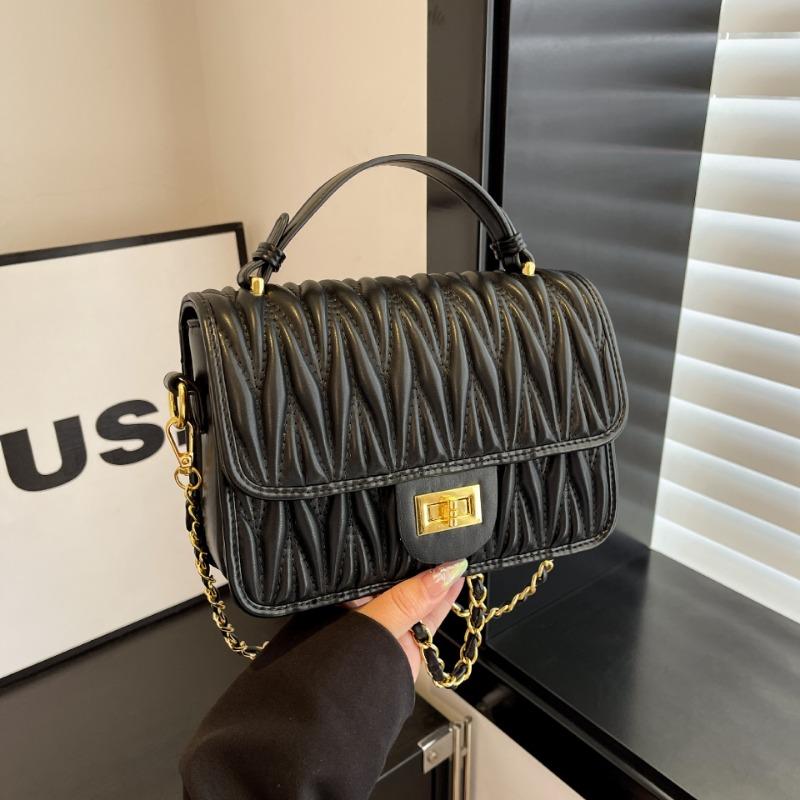 

Women s bag high-end atmosphere high-grade autumn and winter new shoulder bag supply women s chain messenger bag чёрный