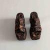 Summer Fashion Open Toe Leopard Print Platform Wedge Woman Slippers Chunky Heels Shoes Zapatos De Mujer