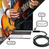 USB Guitar Cable, 2M USB Link Cable for Musical Instruments, PC Recording, USB To 6.35mm Recording Cable, USB Link Cable for Electric Guitar and Elect