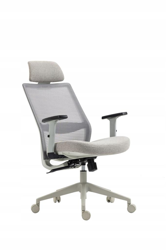 Furnitex ergonomic gray mesh office chair with height adjustment