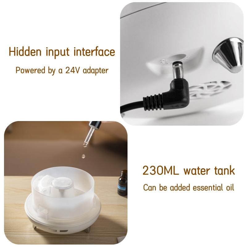 230ML Flame Bead Aromatherapy Air Humidifier Remote Control Essential Oil Diffuser LED Lamp Ultrasonic Aroma Diffuser Mist Maker