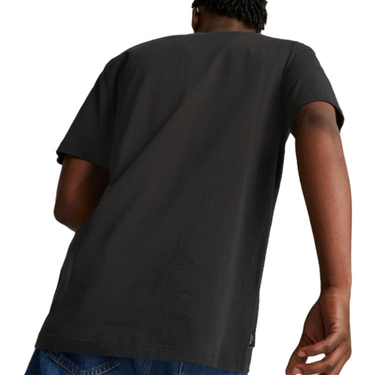 PUMA Drop Shoulder Sleeve T Shirt Men's Black 620617-51