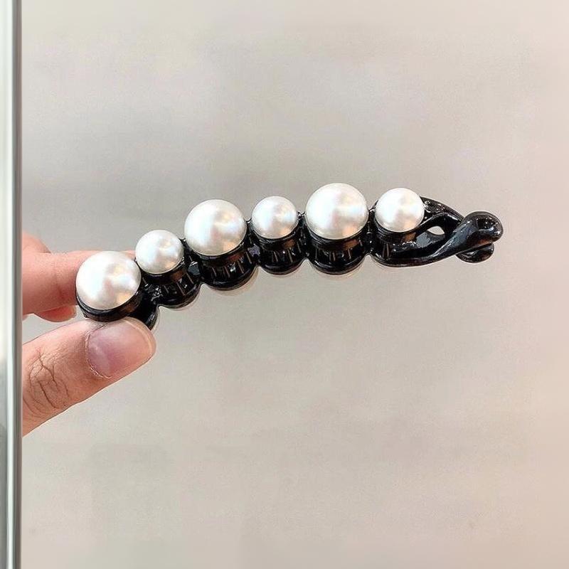 Luxury Pearl Hair Clips Anti-Scratch Durable Hair Barrettes for Women Girls Travel Dating Hair Accessories