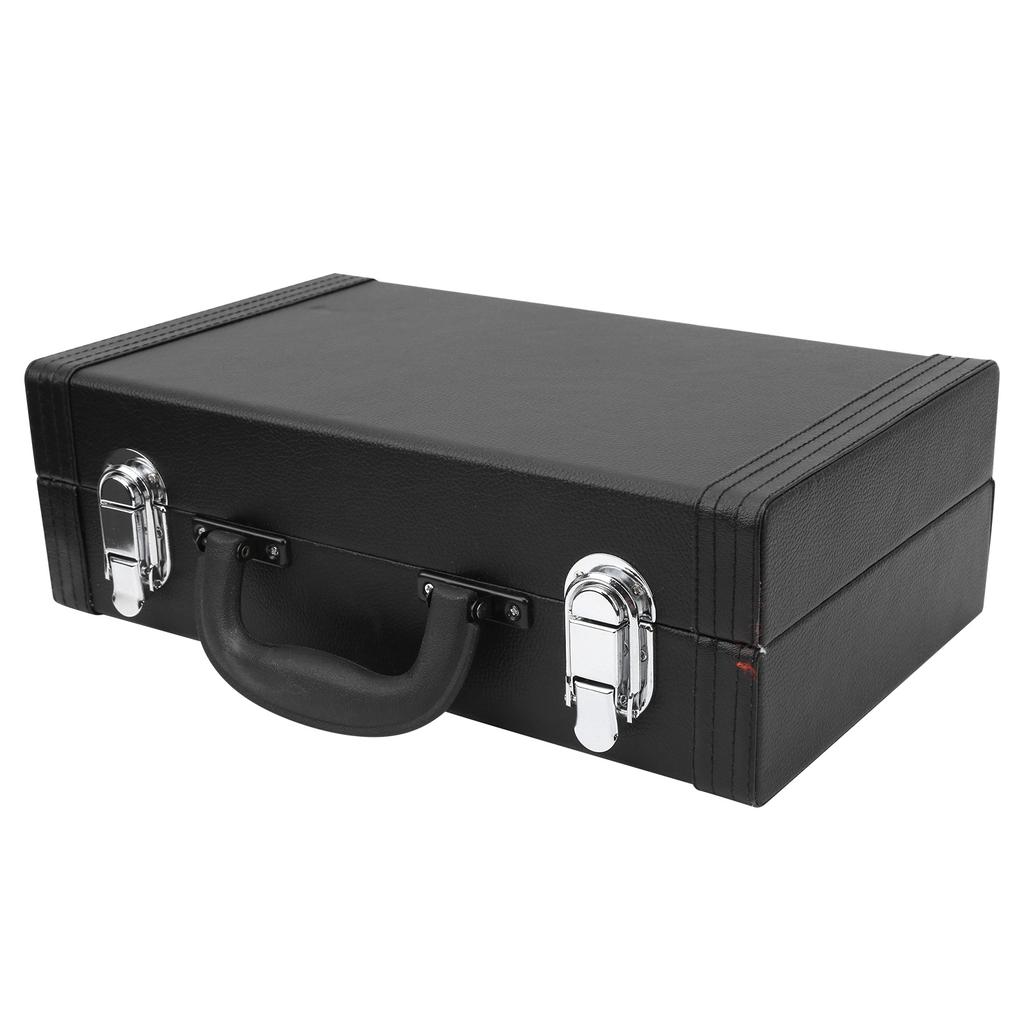 Clarinet Case Faux Leather Waterproof Hard Shell Musical Instrument Accessories IN‑125