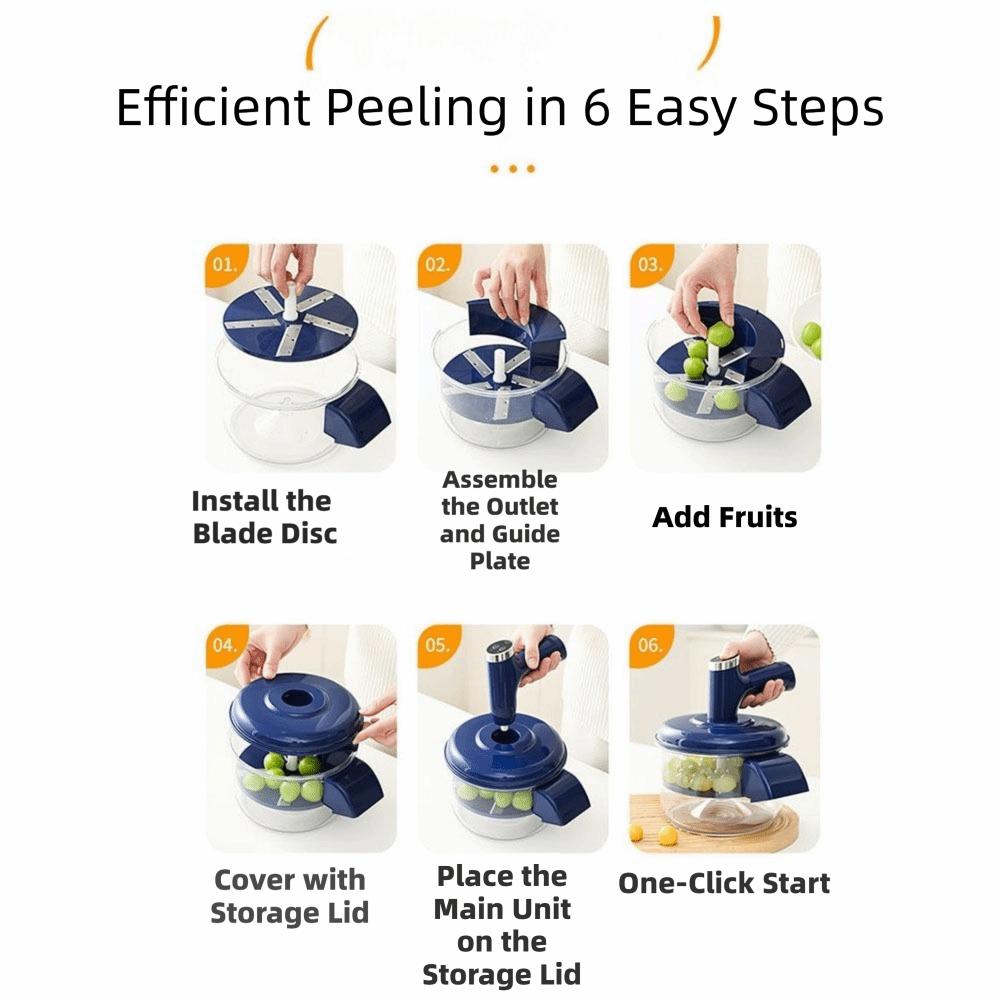 Automatic Electric Garlic Peeler One-Touch Egg Beater Multifunctional Fruit Peeler Machine  Peach