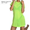 Swimsuit Cover Up Solid Color Loose See-through Pullover Beach Shirt for Holiday