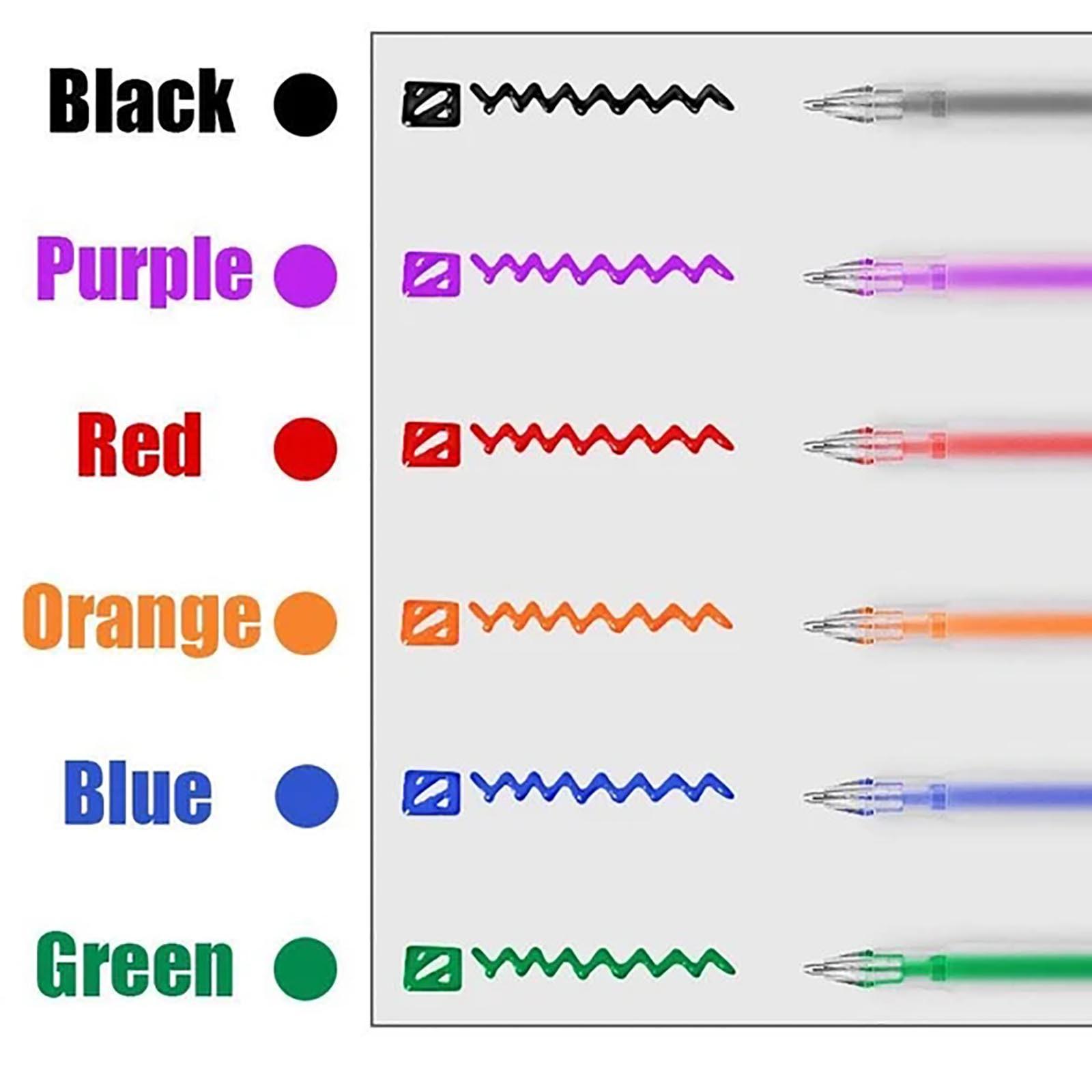 

3D Glossy Jelly Ink Pen 12 Color For School Glossy Ink Gel Pens 0.6mm 5ml