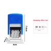 DIY Handle Account Date Stamps Stamping Automatic Ink Return Mini Self-Inking Stamps for Office Supplies Date Wheel Stamp