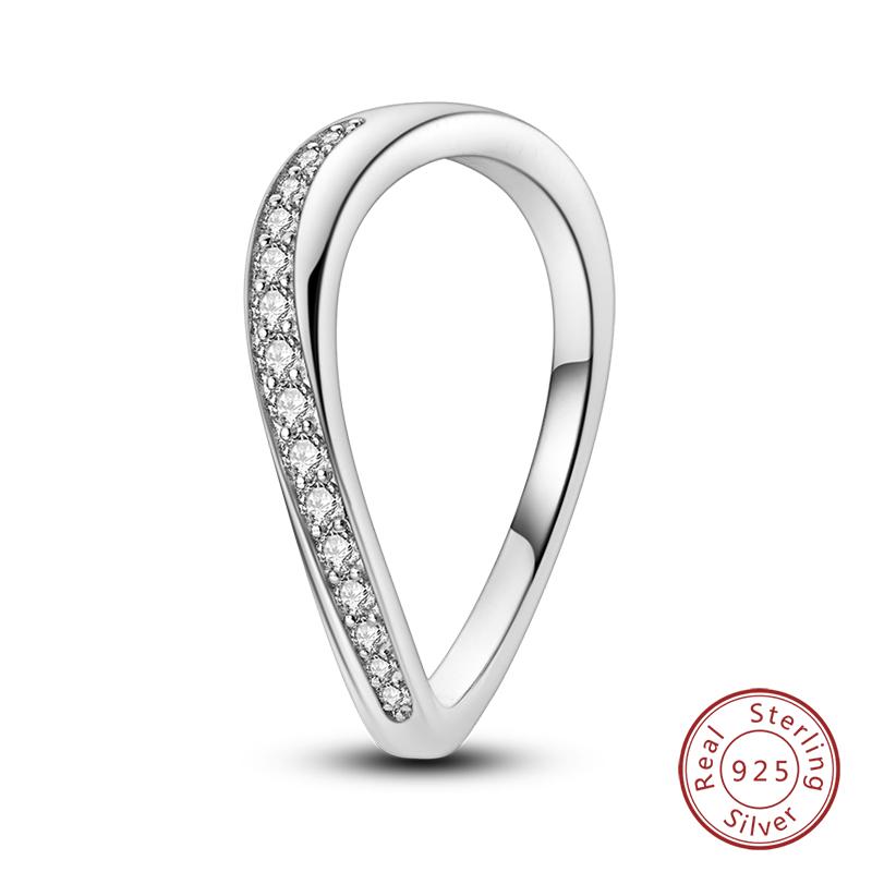 925 Silver Heart Shaped Infinite Minimalist Rings Hollow Celtic Knot Rings For Women Elegant Engagement Wedding Jewelry