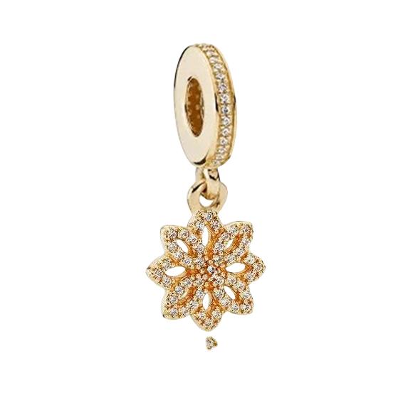 Nuevos Originales Brillantes Dorados Tortuga Serpiente Copo de Nieve Colgantes Charms Cuentas DIY Joyería para Mujer Regalo Cuentas Aptas para Pulseras