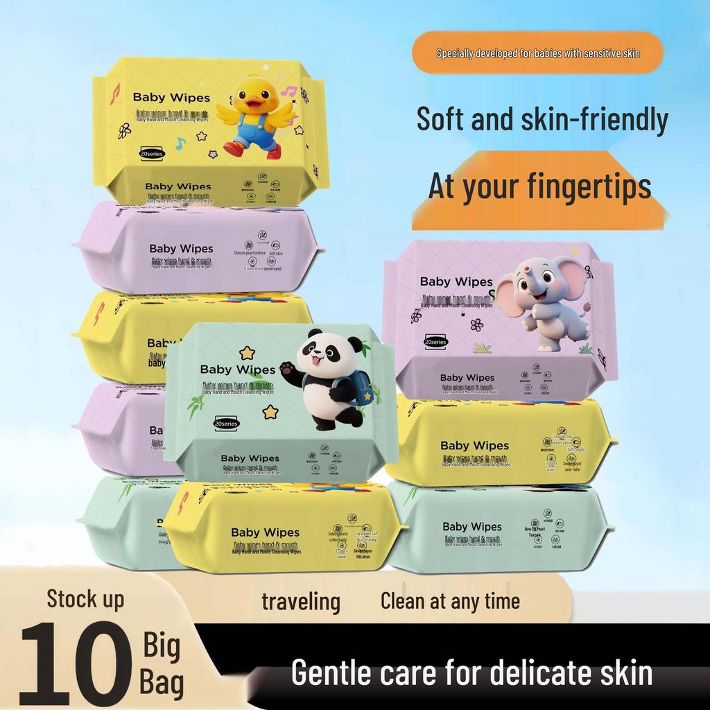 Mini Portable Baby Hand & Mouth Cleaning Wipes – Disposable, Soft & Convenient