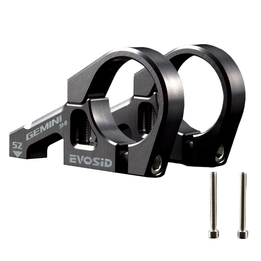 Direct Bike Stem 2 Pieces for Dual Crown Forks Direct Mount Stem for Dual Crown Forks Motorcycle Split Design Mountain Bike Stem