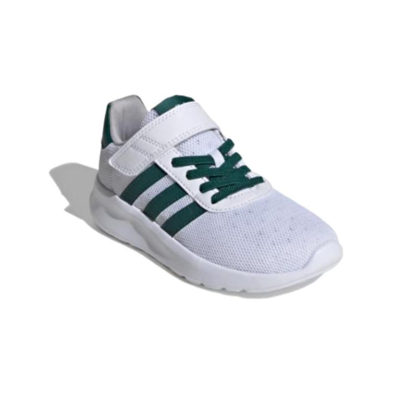 Adidas Lite Racer 3.0 Hook & Loop K 'White Collegiate Green' Sneakers ID8489