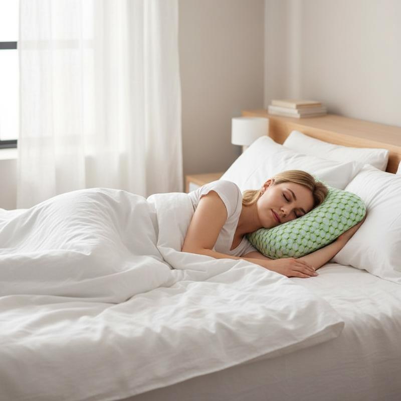 Soft Cotton Ear Piercing Pillow Ergonomic Sleep Pillow with Ear Hole for Bed Night Time Ear Protection