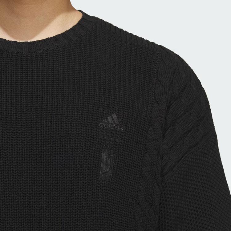 Adidas Wuji Series Sweatshirt Long Sleeve Sport Knit Top Men Tops Black IP5000
