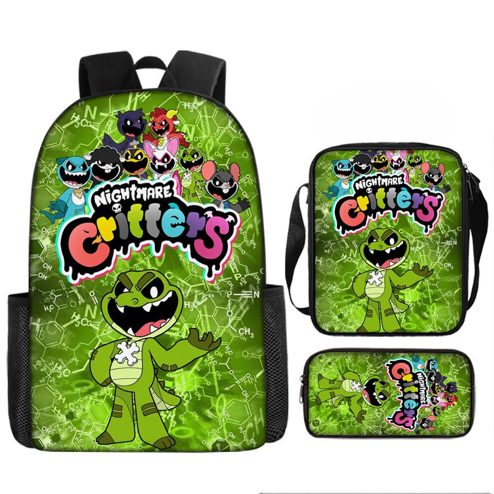 Poppy Playtime Chapter 4 Printed Backpack Schoolbag Shoulder Bag Bag Pencil