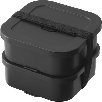 Yamazaki Frozen Rice Container & Airtight Lunch Box Set with Valve, Black, Tower 1366