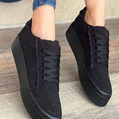 Zapatillas rojas, zapatos de mujer, zapatos de tenis para mujer, zapatos de lona, zapatos informales para mujer, zapatos deportivos para mujer, zapatillas con plataforma, zapatos calados