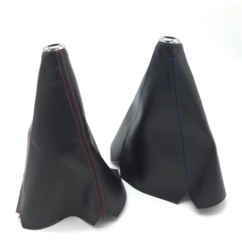 Universal Leather Shifter AT MT Car Shift Knob Shifter Gear Knob Gaiter Boot Cover For Ford Galaxy Mondeo 3 4 S-max C-max Honda