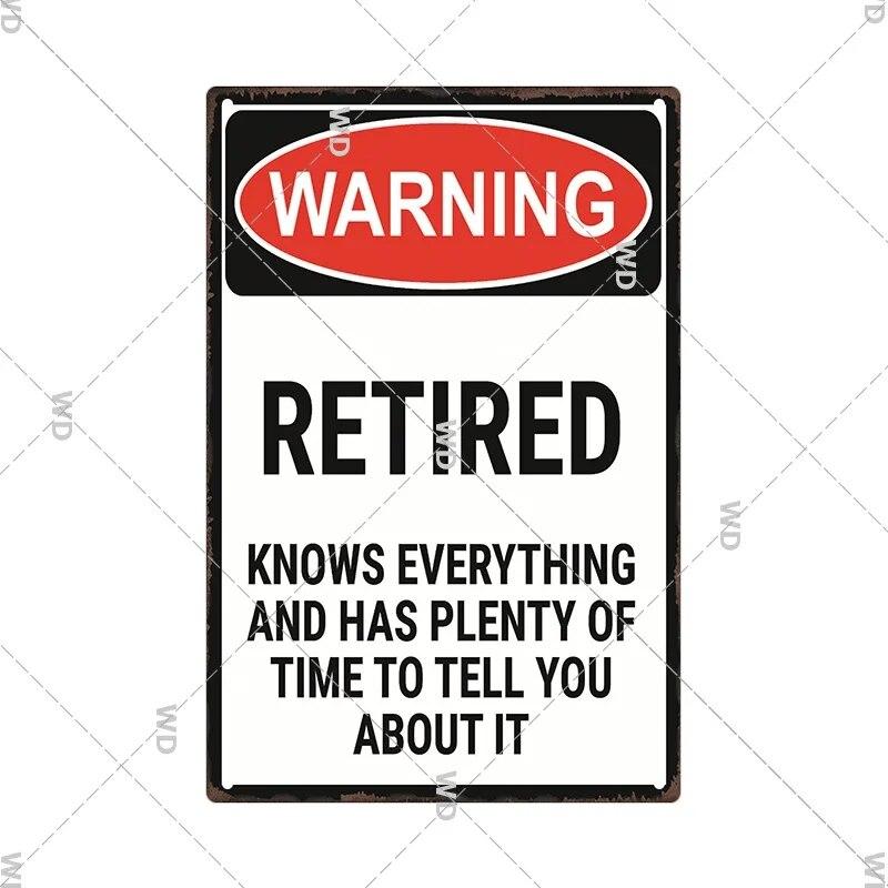 Warnung Metallschild Vintage Plakette Metall Vorsicht Bereich 51 No Trespassing Retro Garten und Hof Vorsicht Blechschild Garage Park Dekor